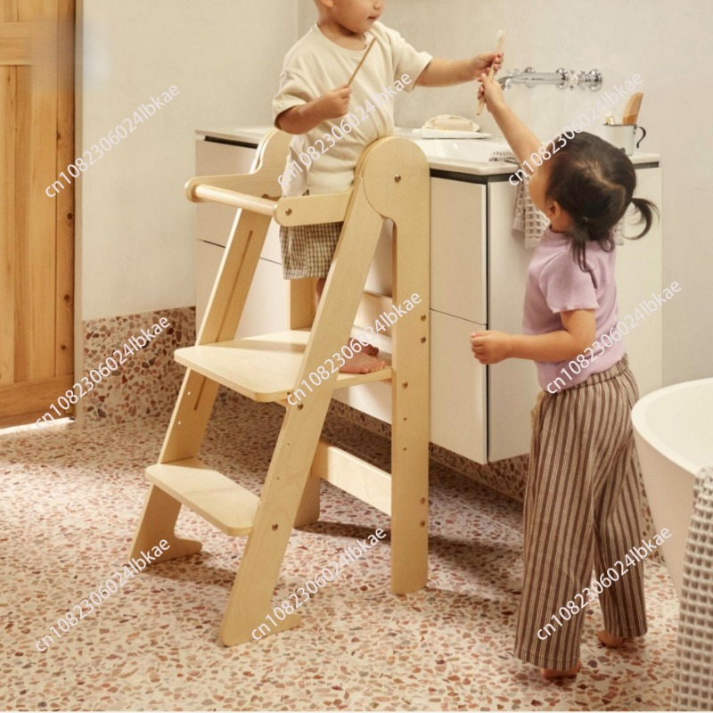 Toddler Learning Tower - Menara belajar lipat kayu untuk anak,