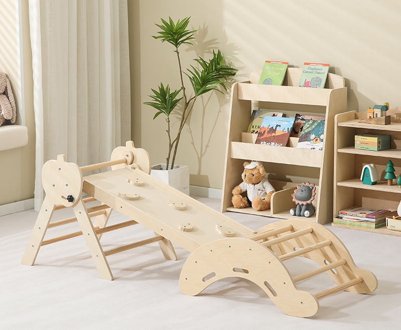 Toddler Learning Tower - Menara Belajar Kayu Montessori Terlaris, Mainan