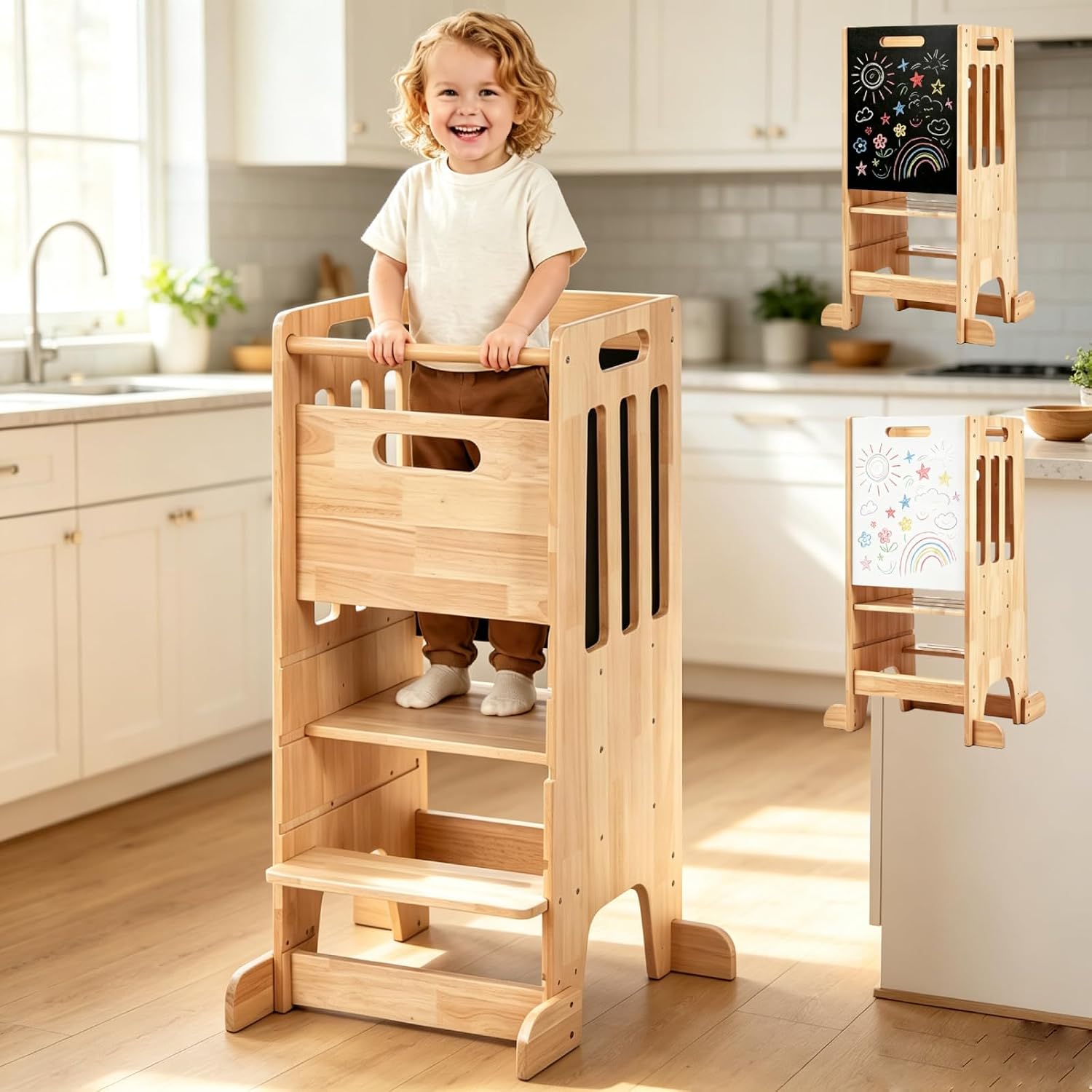Toddler Learning Tower - Menara Berdiri untuk Balita, Bangku Pijakan