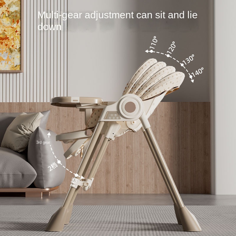 Baby High Chair Booster - Kursi Makan Bayi Elektrik Multi-Fungsi Lipat,