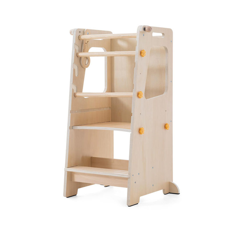 Toddler Learning Tower - Menara Belajar Bayi Lipat Kayu, Pijakan