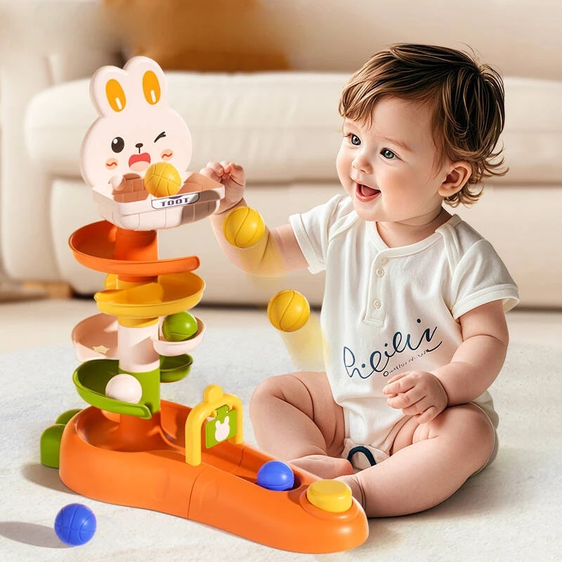 Toddler Learning Tower - Mainan Bola Montessori untuk Bayi, Mainan