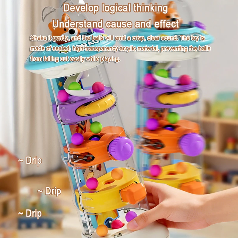 Mainan Menara Jatuhkan Bola Mo - Toddler Learning Tower ulasan dan harga