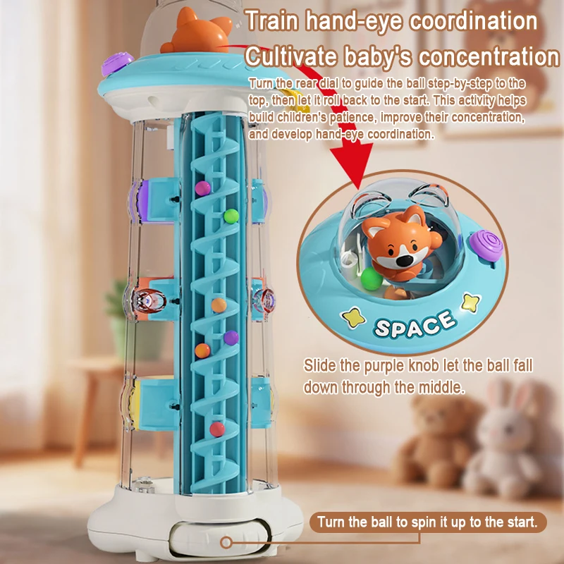 Mainan Menara Jatuhkan Bola Mo - Toddler Learning Tower ulasan dan harga