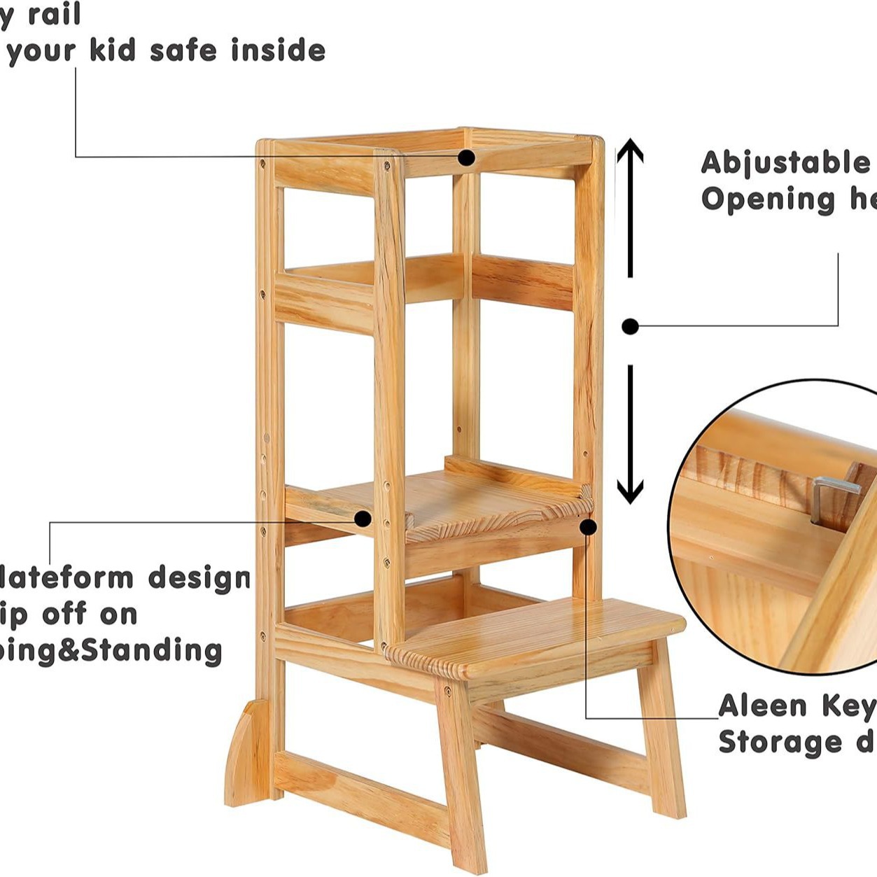 Kursi Tangga Anak dengan Ketin - Toddler Learning Tower ulasan dan harga