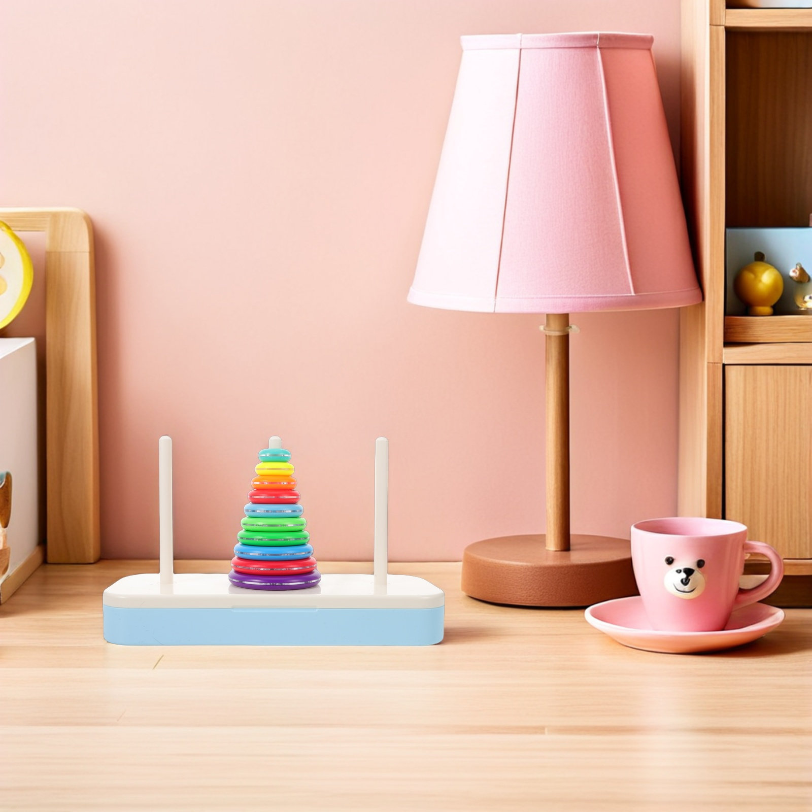 Permainan Menumpuk Menara Hano - Toddler Learning Tower ulasan dan harga
