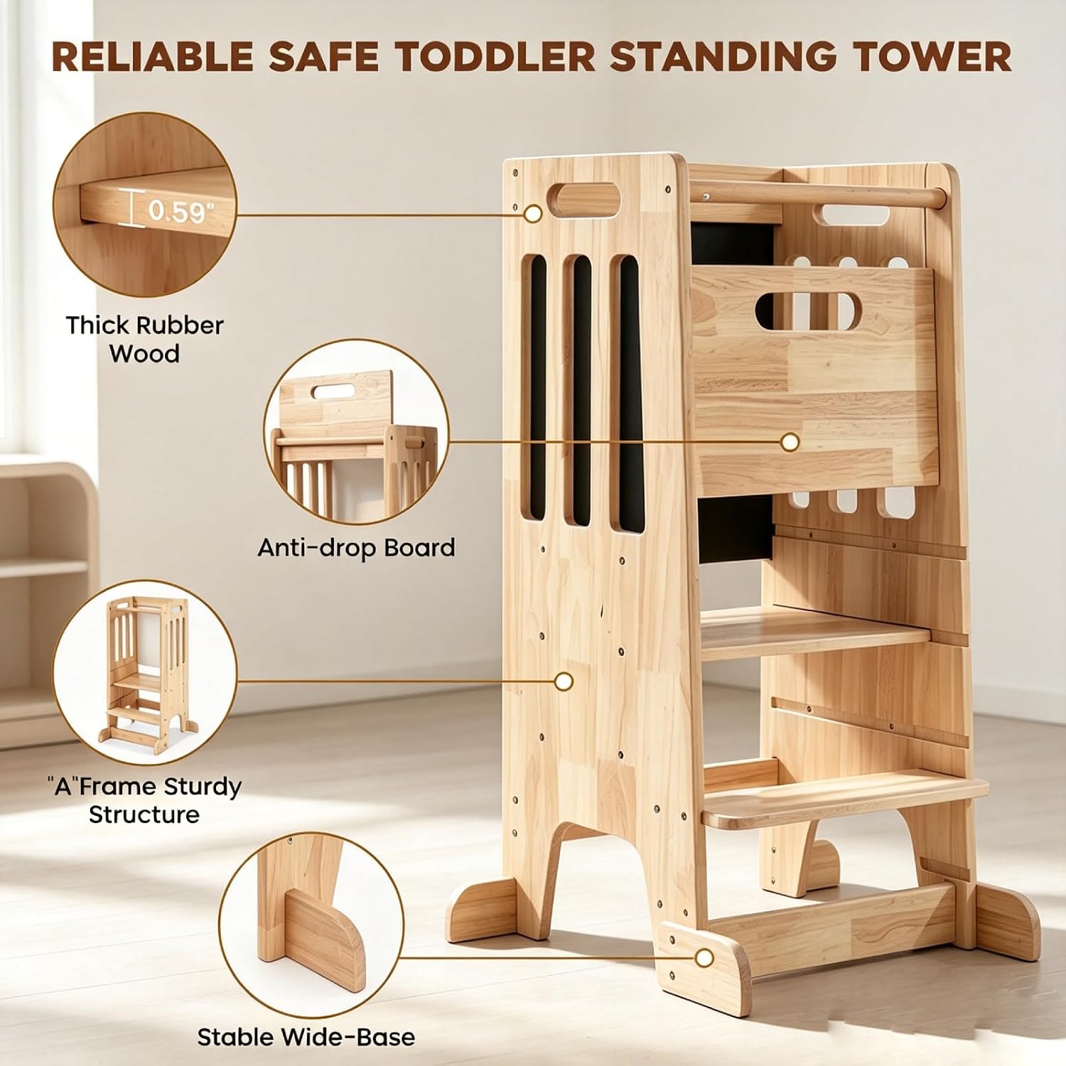 Menara Berdiri untuk Balita, B - Toddler Learning Tower ulasan dan harga