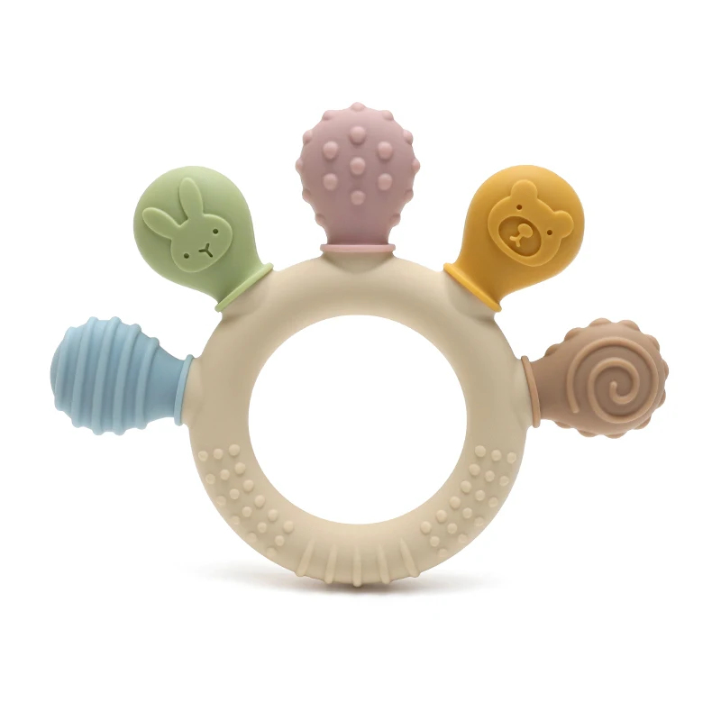 Cincin Gigitan Bayi Silikon Mu - Baby Products Application ulasan dan harga